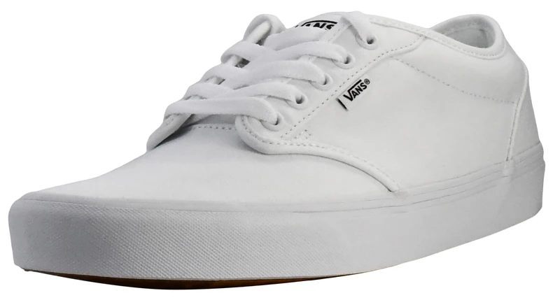 Vans Men's Atwood Sneaker, Canvas White/White, 11 UK