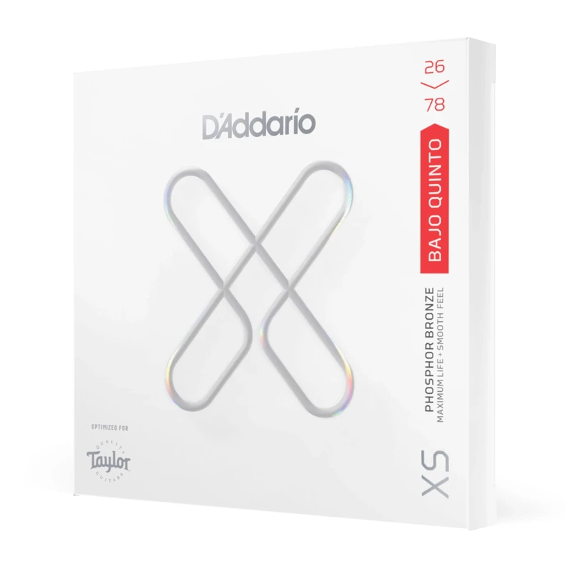 D'Addario Bajo Quinto Strings - XS Phosphor Bronze Coated Strings - XSAPB2678 - Developed with Taylor Guitars - 10 String Set - Image 1