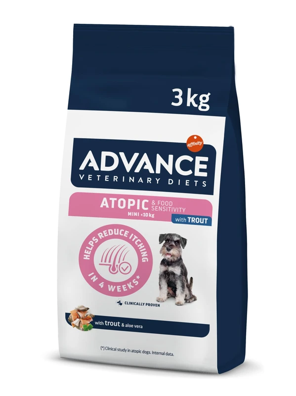 Advance Veterinary Diets Atopic Mini | Dry Food for Small breed Adult Dogs | Reduces itching | 3kg - Image 1