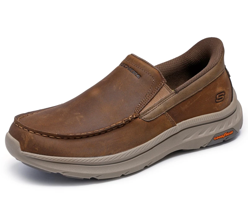 Skechers Men's Pollard-Osgood Other Leather, Desert Beige, 10 UK