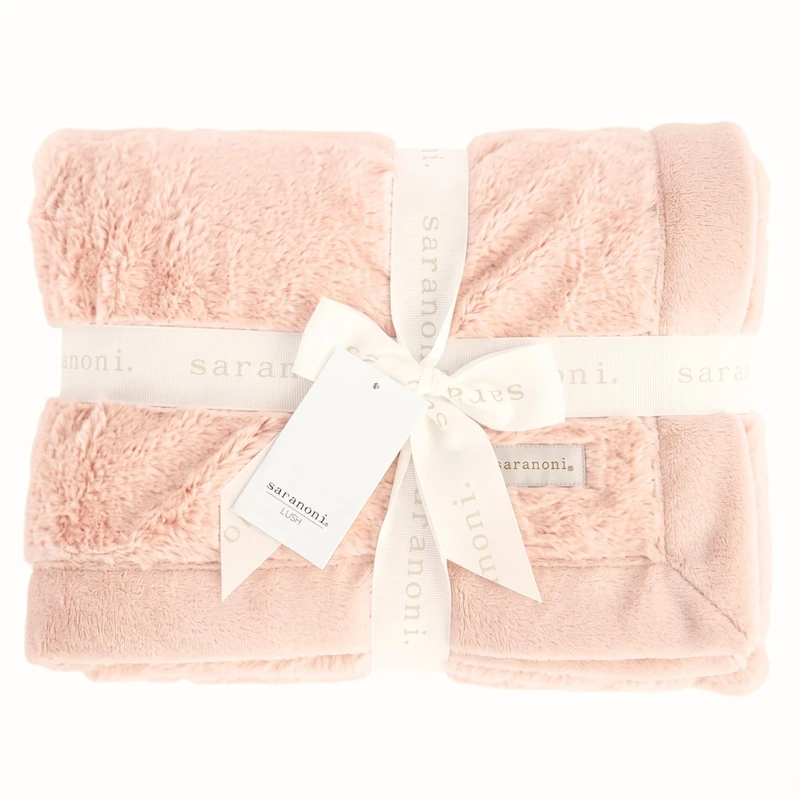 SARANONI Super Soft Comfy Lush Blanket for Kids and Teens (Peach Blush, 60" x 40")
