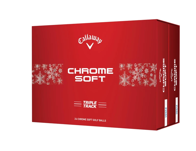 Callaway Golf Chrome Soft Premium Tour Golf Ball 2024 White Double Dozen Gift Box