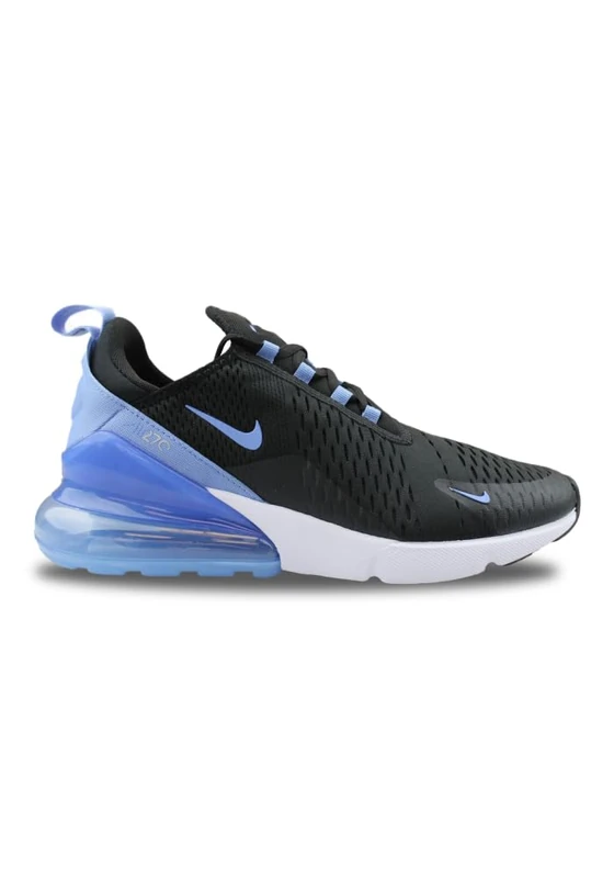 NIKE AH6789-015 Air Max 270 Women Black/Metallic Silver/Royal Pulse UK 4