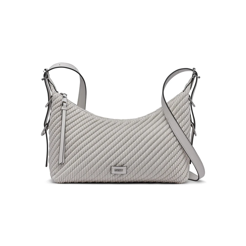 DKNY Women's Zita Crossbody Handbag, Pebble Grey, Medium
