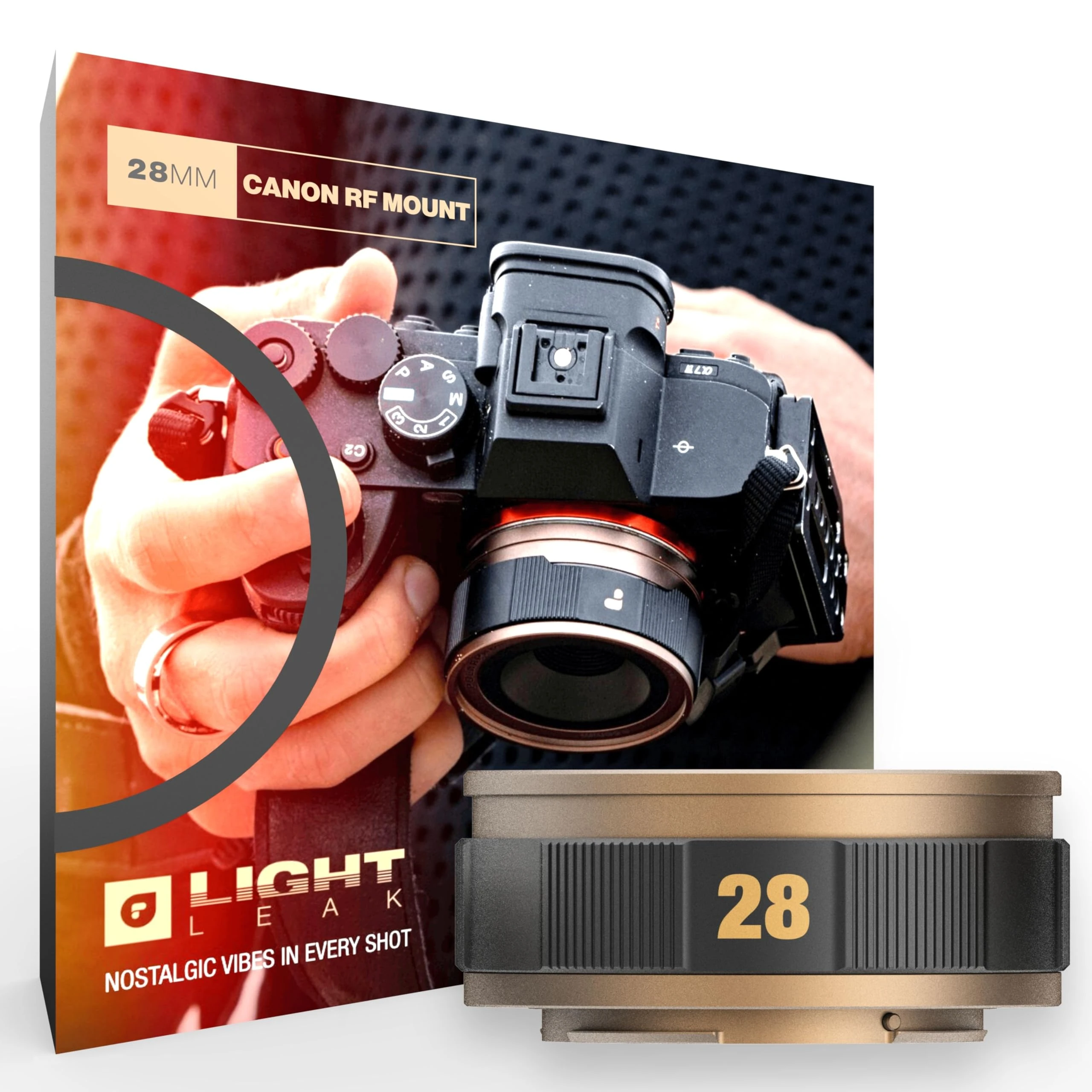 PolarPro - LightLeak Lens - THE ONE - 28mm - f11 - Camera Lens - Adjustable lightleak - Timeless Effect - Canon RF Mount