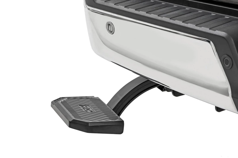 Rough Country Retractable Bed Step for Ford F-150 (2021-2024)/F-150 Lightning (2022-2024) - Driver Side, Manual Pull Tailgate Step, Non-Slip Truck Step