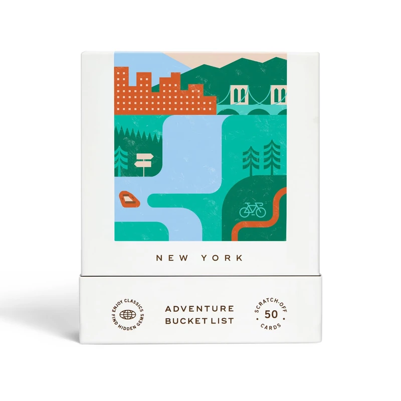 Reach International Outfitters New York Adventure Bucket List: 50 Scratch Off Cards for Outdoor Activities, Tourist Attractions and Road Trips - Perfect Travel Gift and Exploration Guide - Image 1