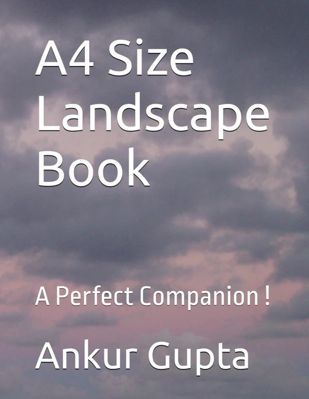 A4 Size Landscape Book: A Perfect Companion !