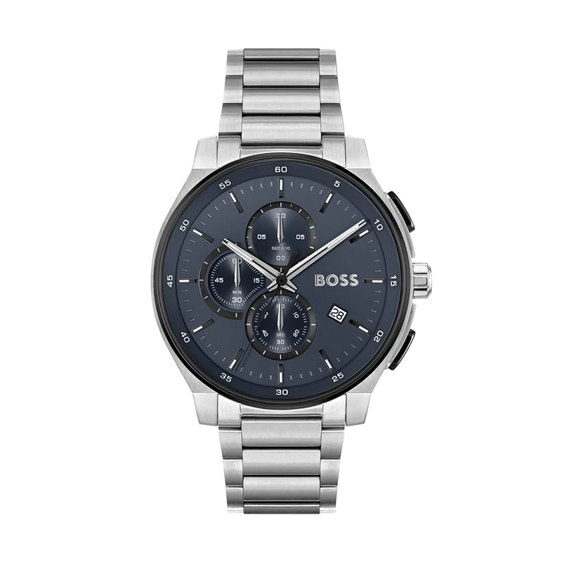 BOSS Chronograph Quartz Watch for Men Peak 2.0 Collection with Silver Stainless Steel Bracelet - 1514189 - Image 1