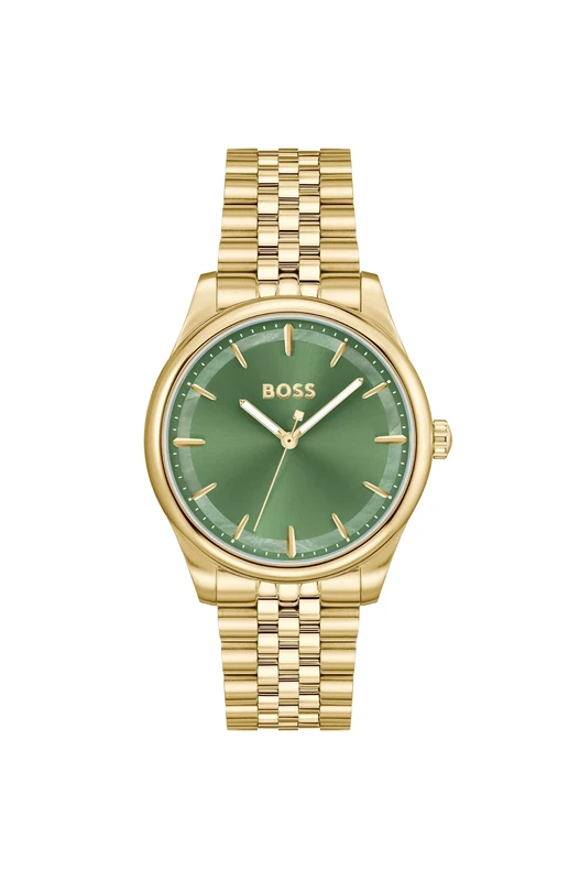 BOSS Three Hand Quartz Movement Watch for Women Graceful Collection with Gold Colored Stainless Steel Bracelet - 1502780 - Image 1