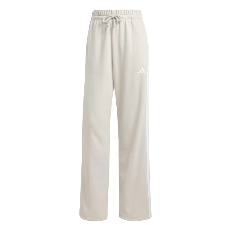 adidas Women's Essentials 3-Stripes Open Hem French Terry Pants, Wonder Alumina/White, XXL - Image 1