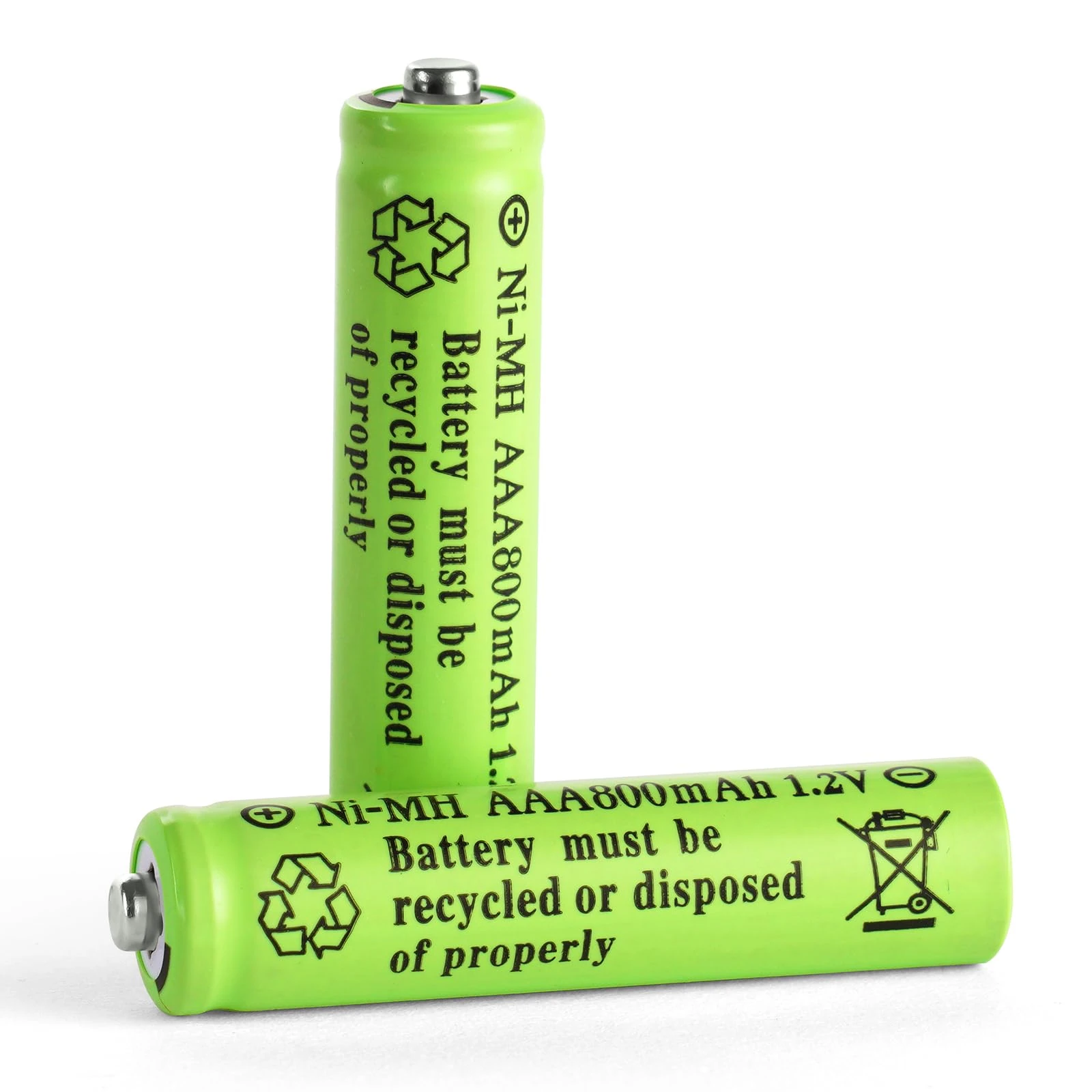 AXFEE AAA Rechargeable Batteries, 1.2V 800mAh Pre-Charged Ni-MH Battery, Triple A Ni-MH for Garden Solar Lights, String Lights, Solar Pathway Lights (2-Pack)