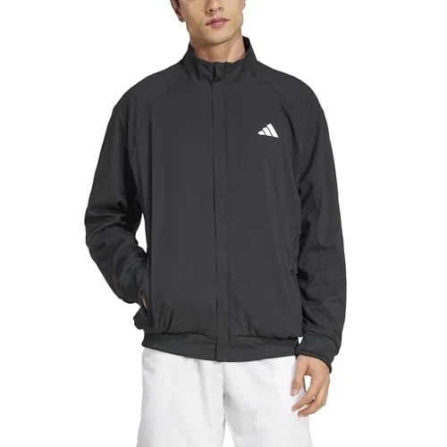 adidas Men's TENNIS WALK ON JACKET, black, XL