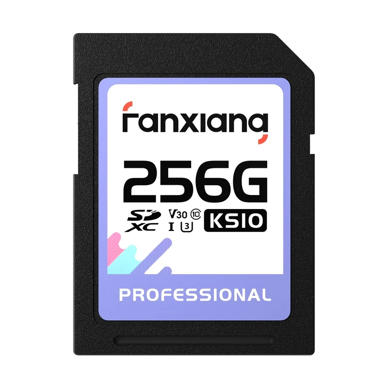 fanxiang SD Card 256GB, SDXC Memory Card, UHS-I, V30, Class 10, Up to 100MB/s, High Speed for 4K UHD Video, DSLR Camera, and Full HD Recording