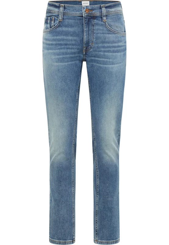 MUSTANG Men's Style Oregon Slim Jeans, Medium Blue 683, 34 W/32 L