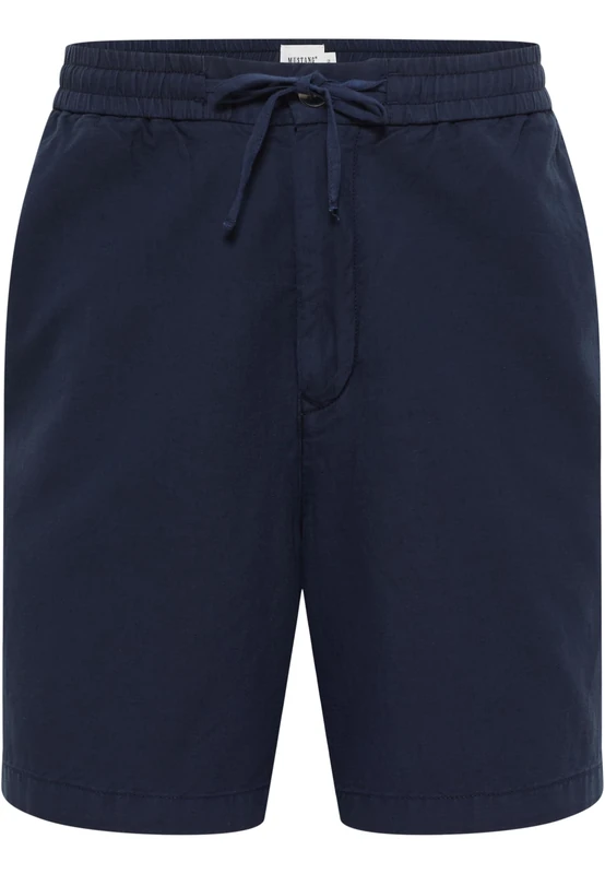 MUSTANG Men's Style Linen Jogger Shorts, Navy Blazer 5324, 42W