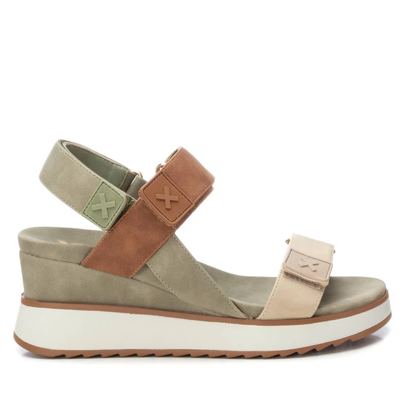XTI - Women's Sandal - Comfortable and Versatile Shoes - Casual Fashion, Khaki 78, 7 UK