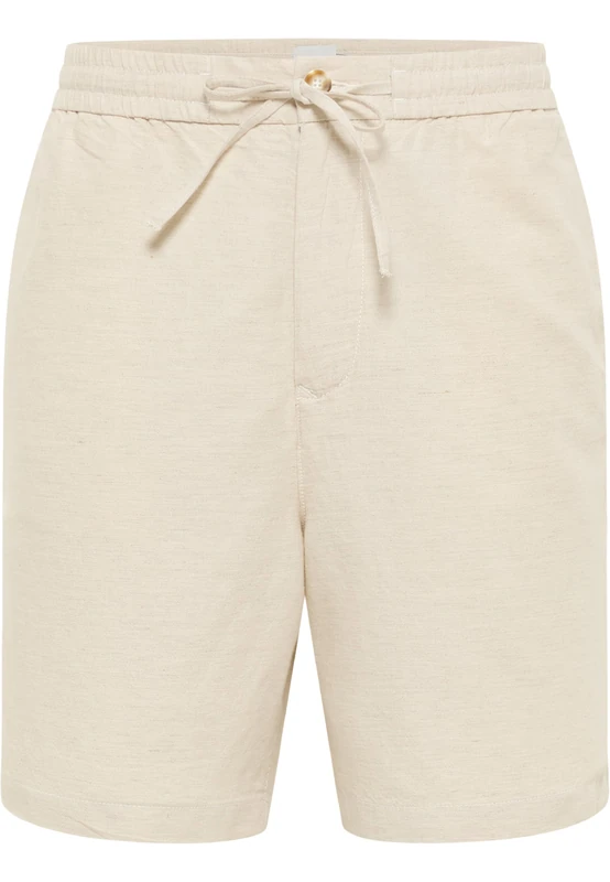 MUSTANG Men's Style Linen Jogger Shorts, Ecru 2014, 42W - Image 1