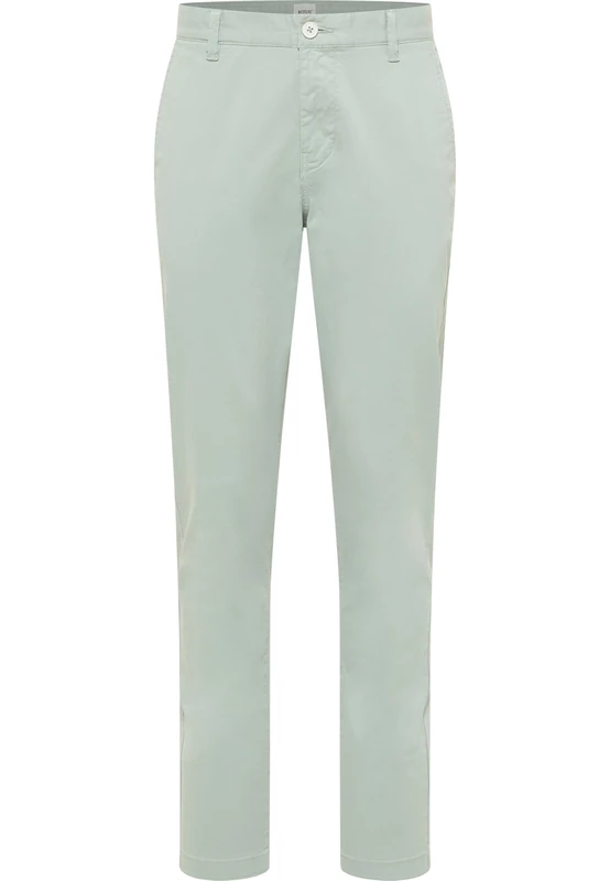 MUSTANG Men's Style Daytona Chino Casual Trousers, Frosty Green 6180, 32 W/30 L