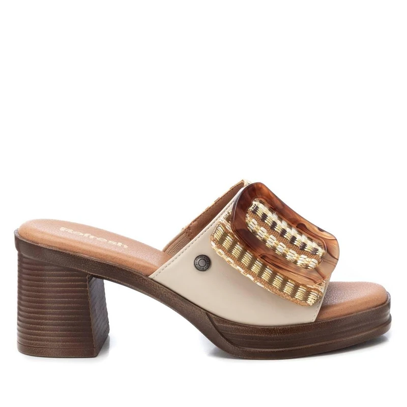 REFRESH Women's 172522 Sandal, Beige 90, 7.5 UK