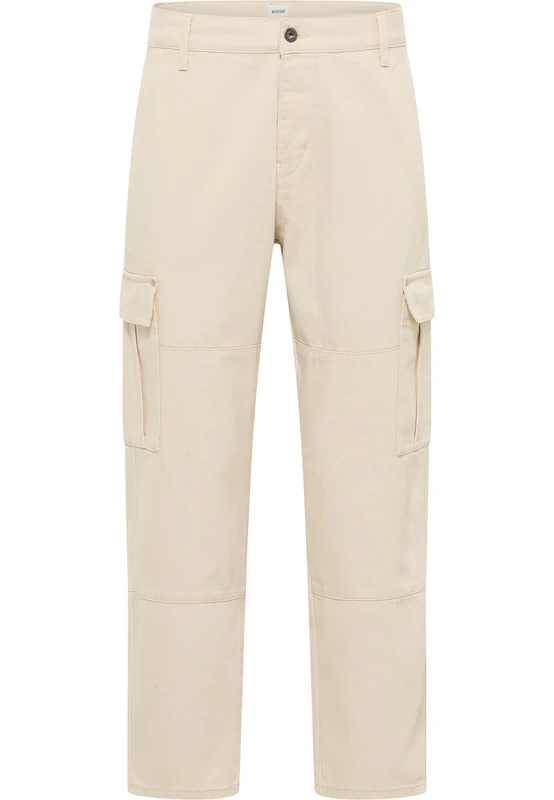 MUSTANG Men's Style Toledo Loose Cargo Jeans, Ecru 2014, 34 W/32 L