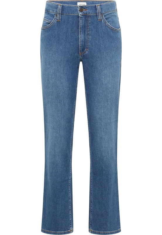 MUSTANG Men's Jeans Trousers Style Tramper Straight, mid-Blue, 35 W/32 L
