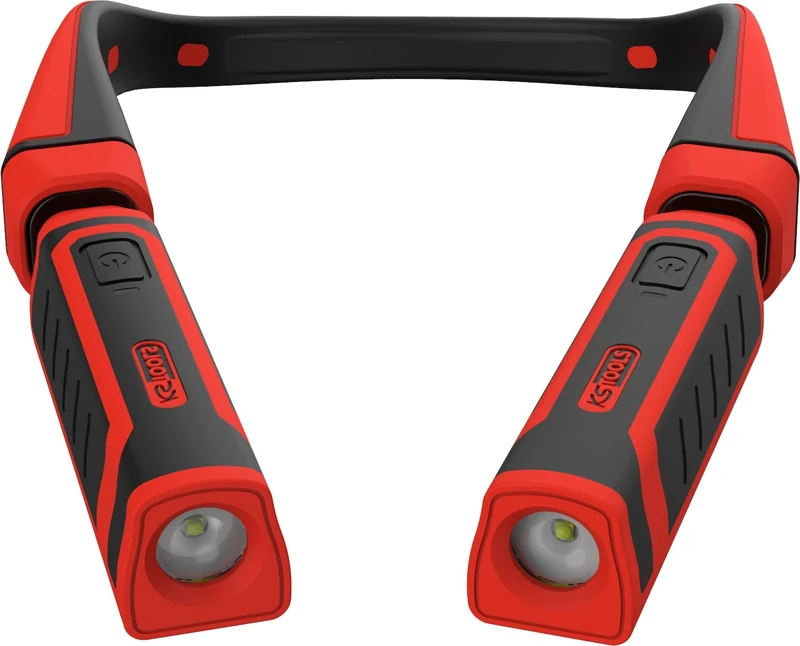 KS Tools 150.4630 eQi UltimateBEAM 2-in-1 Neck Light with Two Removable Work Lights 180 Lumen Each