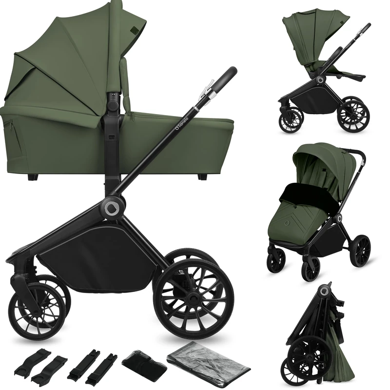 LIONELO Mika Plus 2-in-1 Travel System Pushchair from Birth to 22 kg