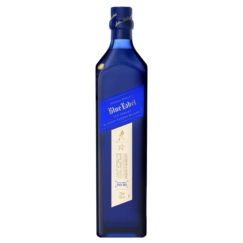 Johnnie Walker Blue Label | Ice Chalet Limited Edition | 40% vol | 70cl | Blended Scotch Whisky | Bottle In Reversible Bag | Subtle Apple & Cinnamon Notes | Best Served Ultra Chilled | Gift Bag