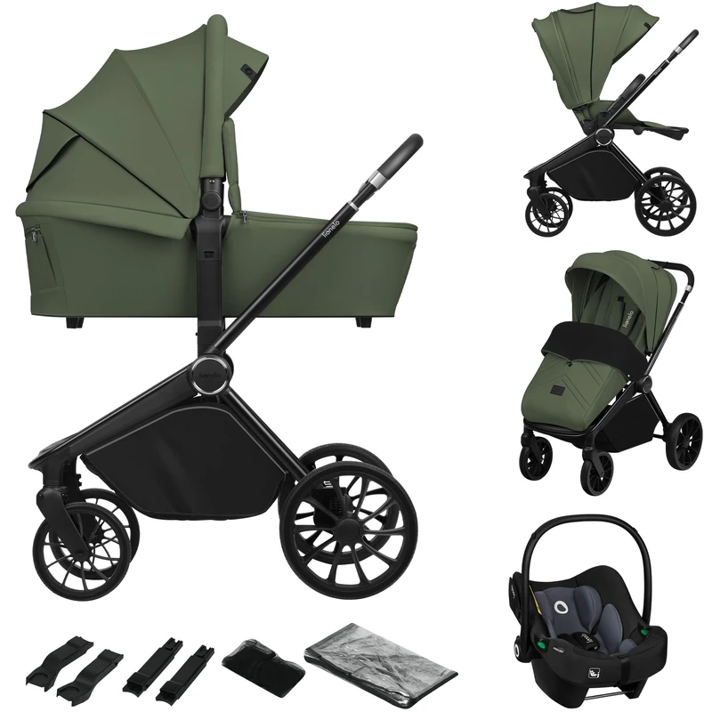 Lionelo Mika Plus 3 in 1 Travel System - All-Terrain Stroller