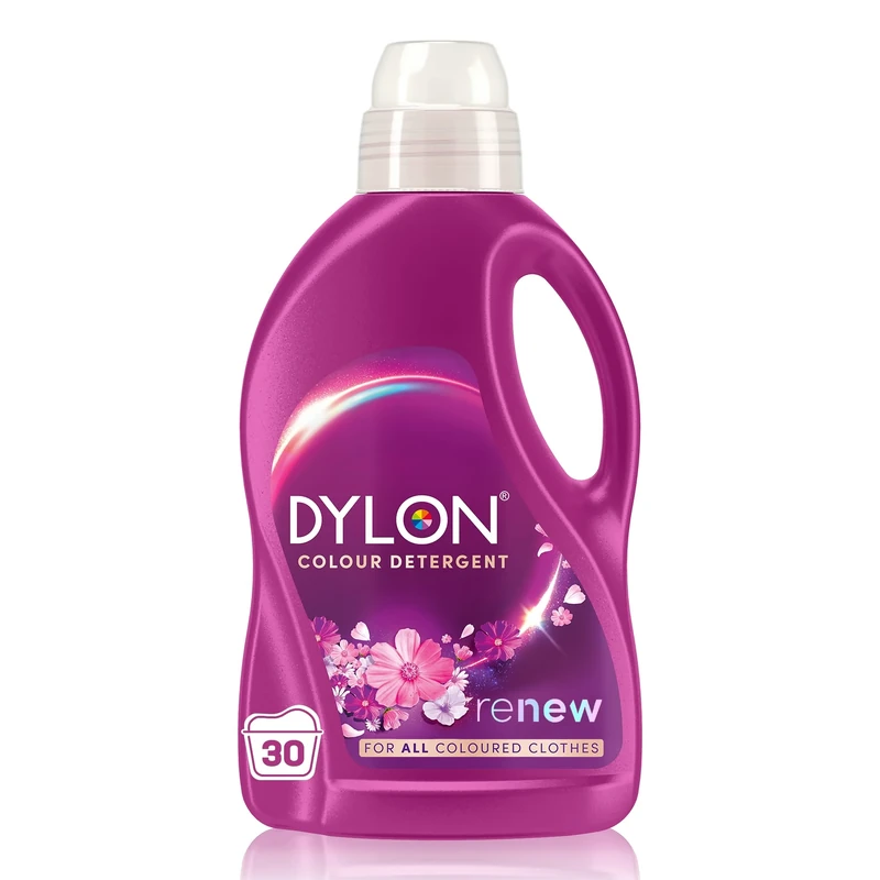 Dylon Blossom Colour Detergent (30 Wash Loads), Liquid Laundry Detergent for all Coloured Clothes, renewing in every wash with optimal results in 10 washes