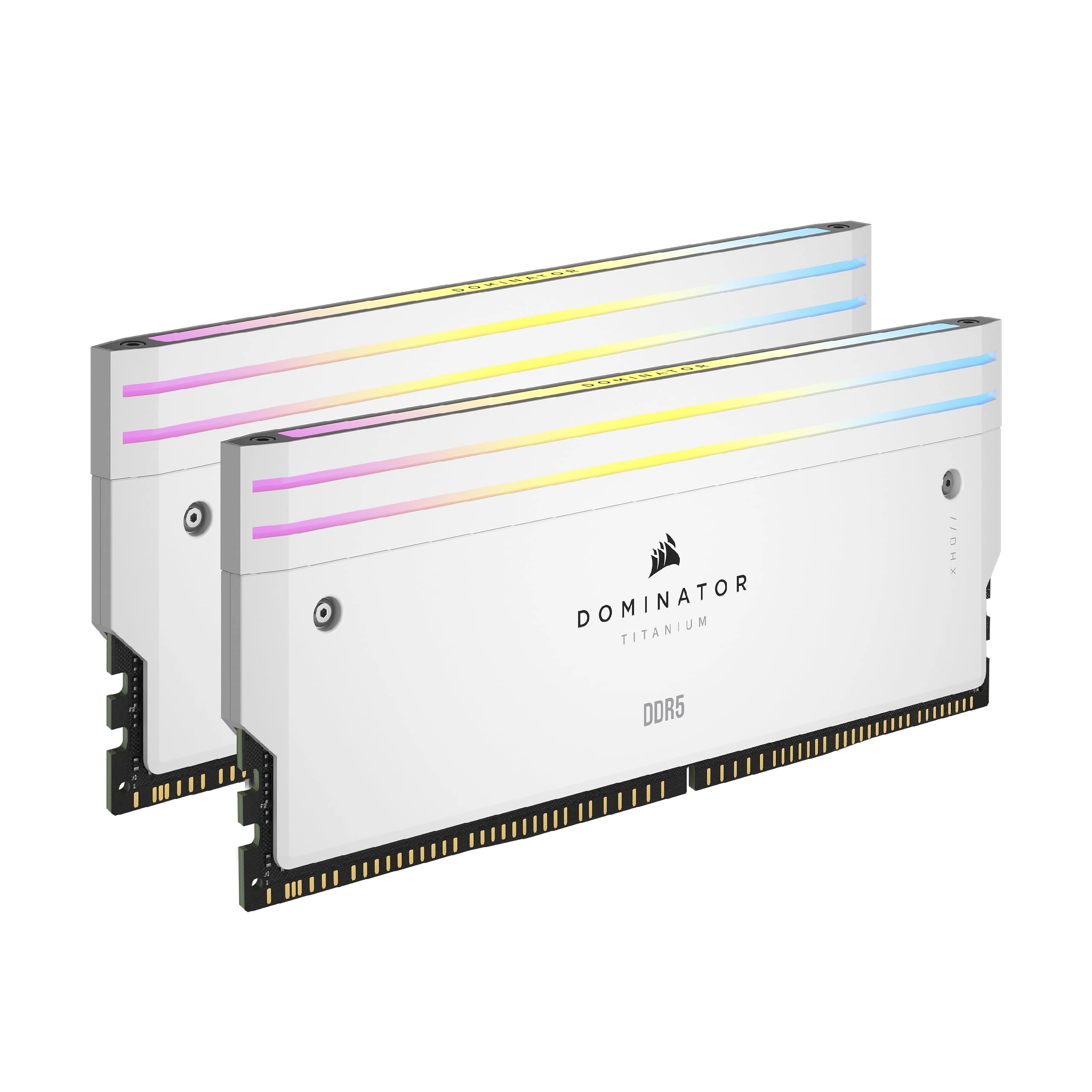 CORSAIR DOMINATOR TITANIUM DDR5 RGB Light Enhancement Kit – 2x Modules – 0GB RAM – CORSAIR iCUE Compatible – White