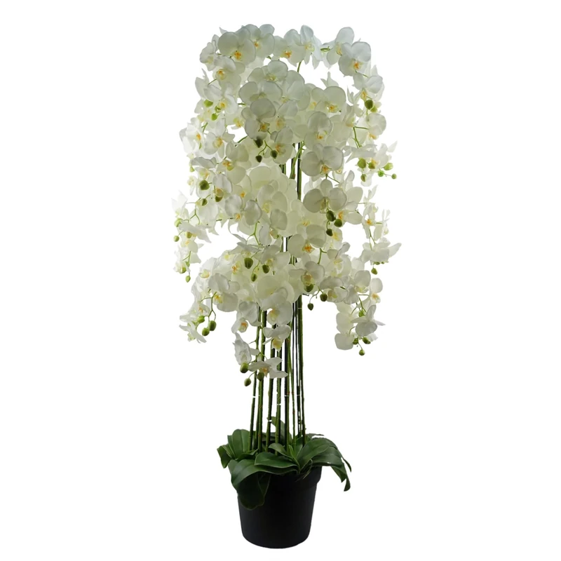 Realistic Artificial Orchid Plants Fully Potted
