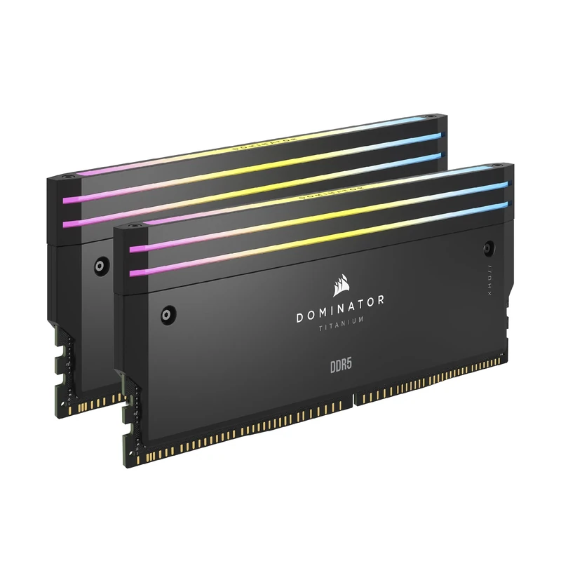 CORSAIR DOMINATOR TITANIUM DDR5 RGB Light Enhancement Kit – 2x Modules – 0GB RAM – CORSAIR iCUE Compatible – Black