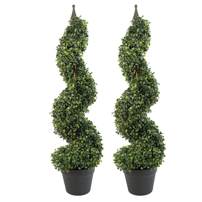 Realistic Topiary Trees Artificial Potted