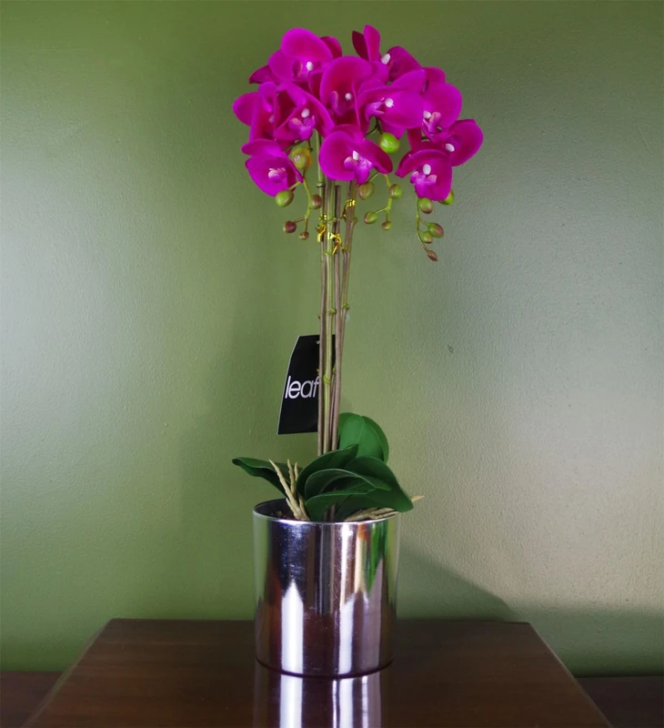 Realistic Artificial Orchid Plants Fully Potted