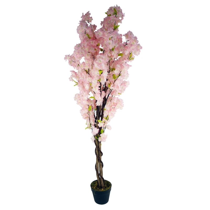 Botanik 150cm Artificial Pink Cherry Blossom Tree