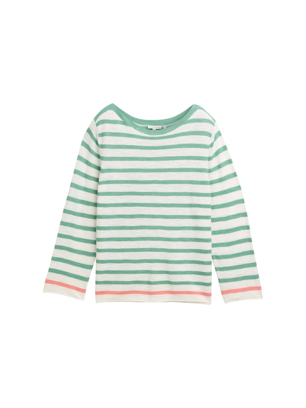 TOM TAILOR Women's 1046539 Pullover Sweater, 37968-Offwhite Rosewood Green, 3XL