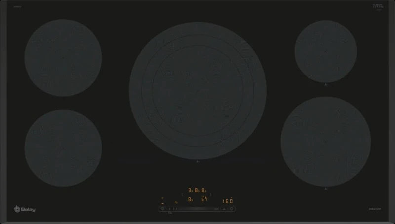Balay 90 cm Induction Hob - 5 Zones - 3EB997LH Black