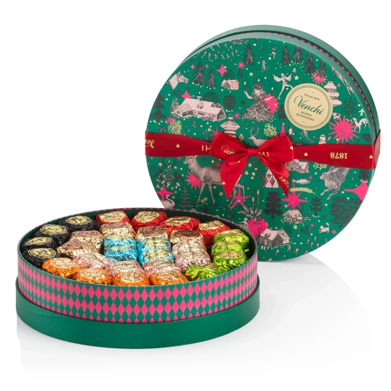 Venchi - Christmas Collection - Prestige Gift Hamper with Assorted Chocoviar Chocolates, 1.1 kg - Gift Idea - Gluten Free