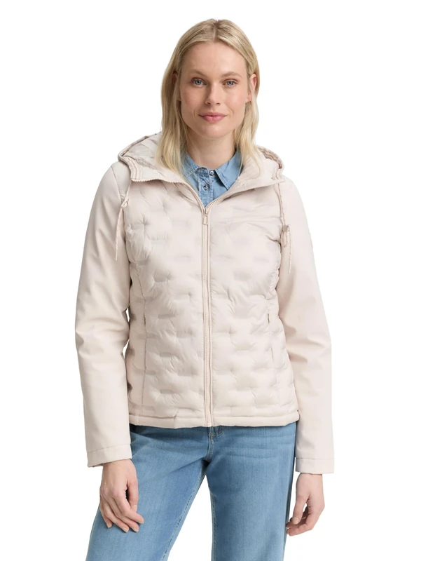 TOM TAILOR Women's Jacket, 27609 - Cold Beige, L
