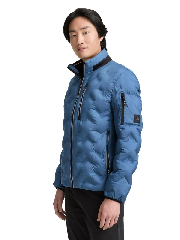 TOM TAILOR Men's 1046225 Jacket, 38224-Real Teal Blue, M