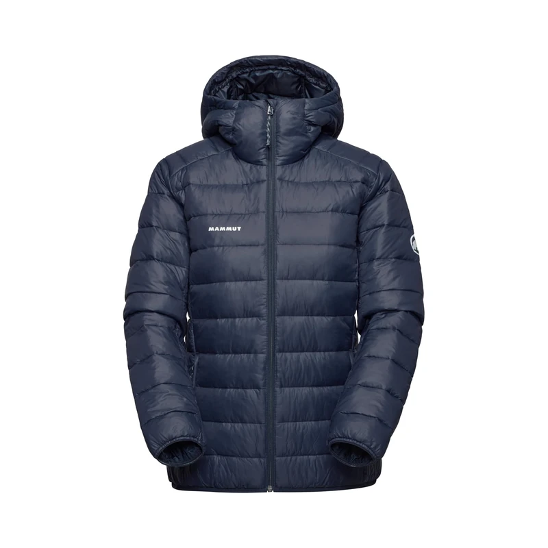 Mammut Crag IN Hooded Jacket Women | Outdoor Puffer Coat, For Winter & Cold Weather, Insulated | Marine, XS