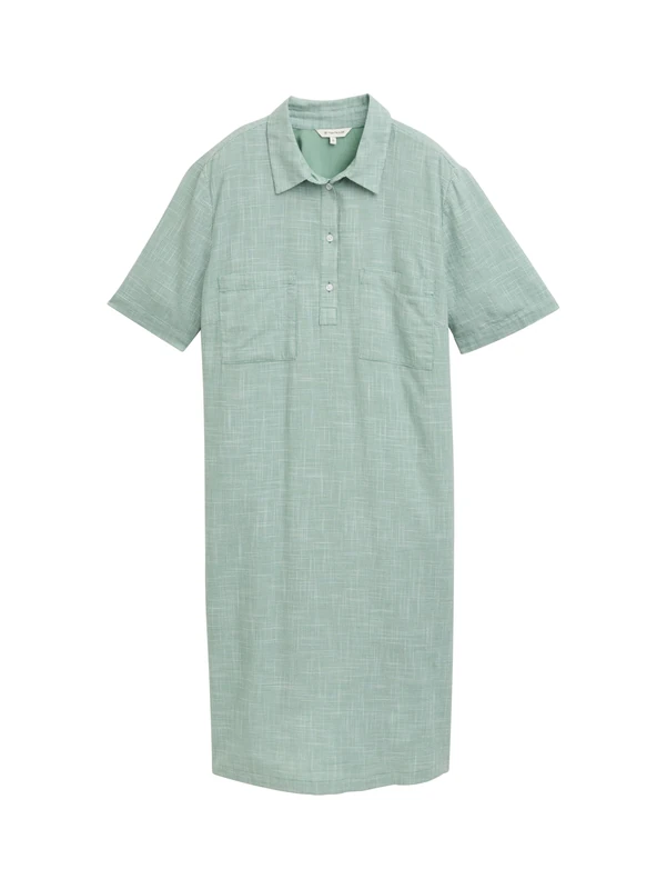 TOM TAILOR Women's 1046465 Dress, 13010 - Faded Green, 8
