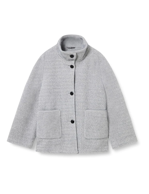 TOM TAILOR Women's Jacket, 21373 - Medium Silver Grey Melange, 3XL