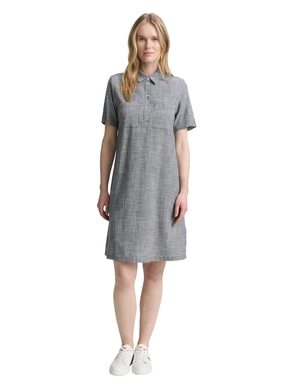 TOM TAILOR Women's Dress, 37495 - Midnight Navy Blue, 14 - Image 1