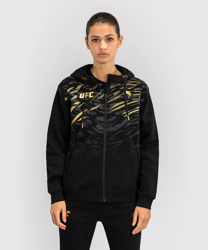 Venum UFC Fusion Women's Replica Zip Hoodie - Champion - M Black/Gold