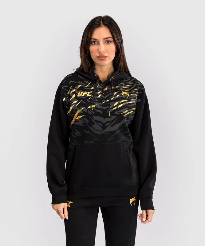 Venum UFC Fusion Women's Replica Pullover Hoodie - Champion - L Black/Gold