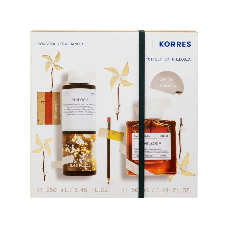 KORRES Philosia Eau de Toilette & Shower Gel Value Set, Gift Set 300ml - Image 1
