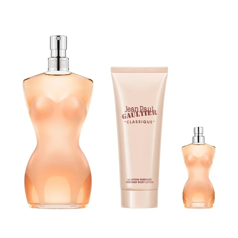 Jean Paul Gaultier Classique Eau de Toilette 100ml Gift Set 2024 (Contains 100ml EDT, 75ml Body Lotion)